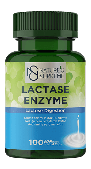 NATURE'S SUPREME LACTASE ENZİMİ 100 KAPSÜL