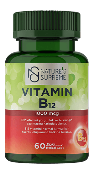 NATURE'S SUPREME VİTAMİN B12 60 CAPSULE