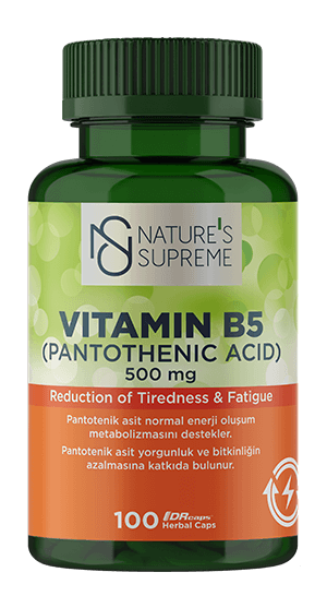 NATURE'S SUPREME VİTAMİN B5 100 KAPSÜL